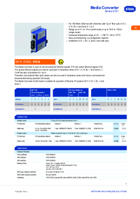Thumbnail of document Data Sheet - 9721 Media converter